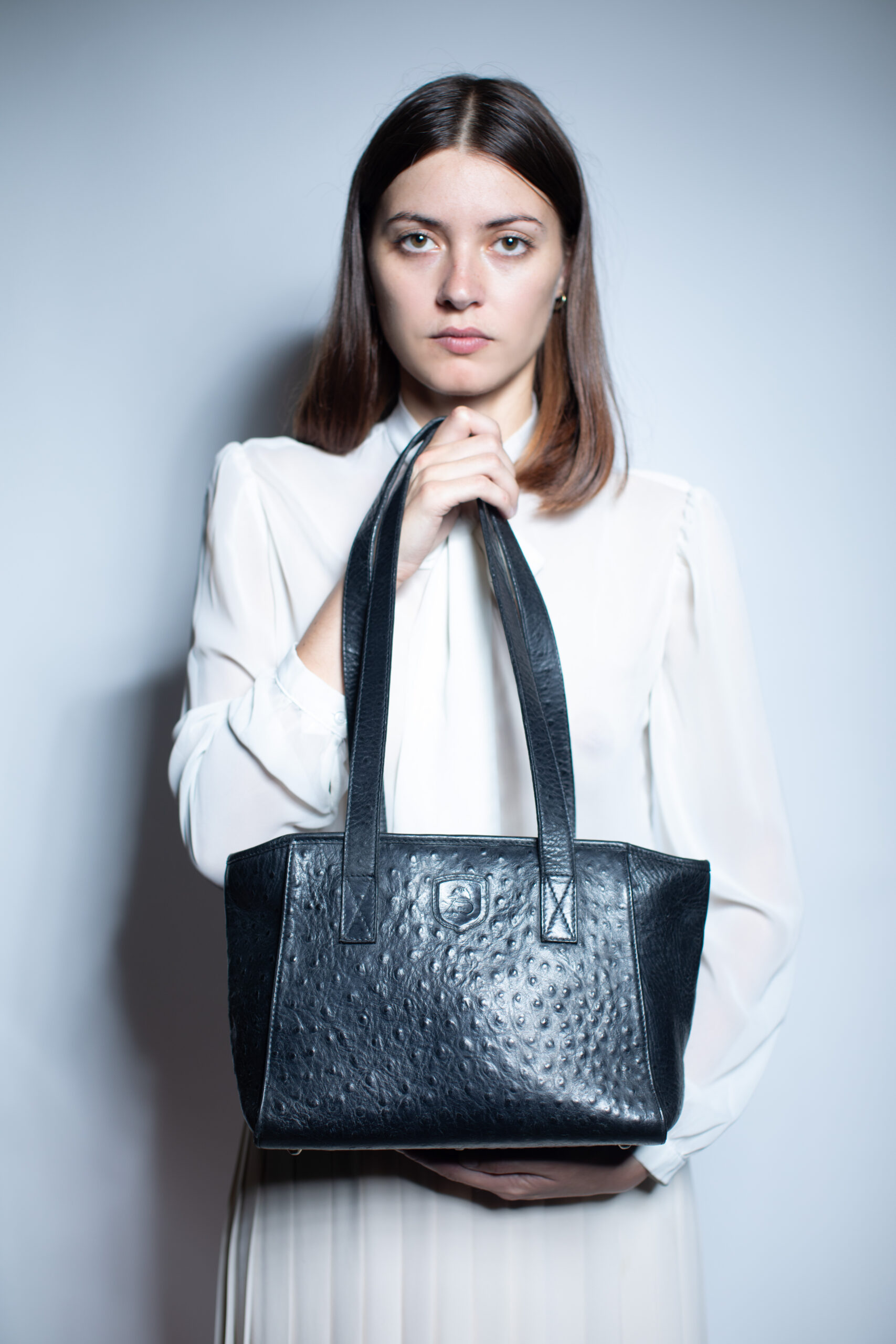 Genuine Ostrich Leather Small Bag